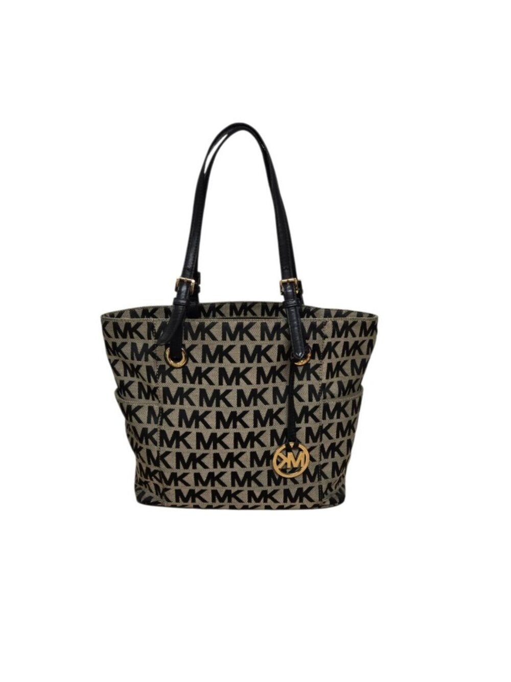 Michael Kors Jet Set East West Monogram Tote Logo Double Handle Shoulder Bag
